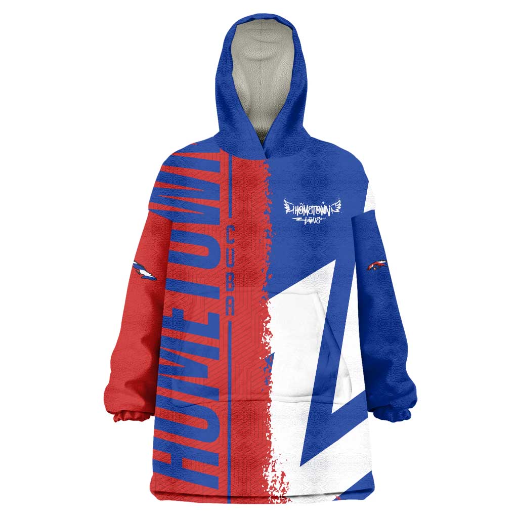 Hometown Czechia Wearable Blanket Hoodie Flag and Map - Wonder Print Shop