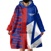Hometown Czechia Wearable Blanket Hoodie Flag and Map - Wonder Print Shop