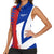 Hometown Czechia Women Sleeveless Polo Shirt Flag and Map - Wonder Print Shop