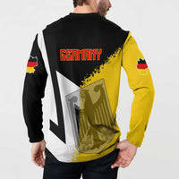 Hometown Germany Button Sweatshirt Flag and Map - Wonder Print Shop