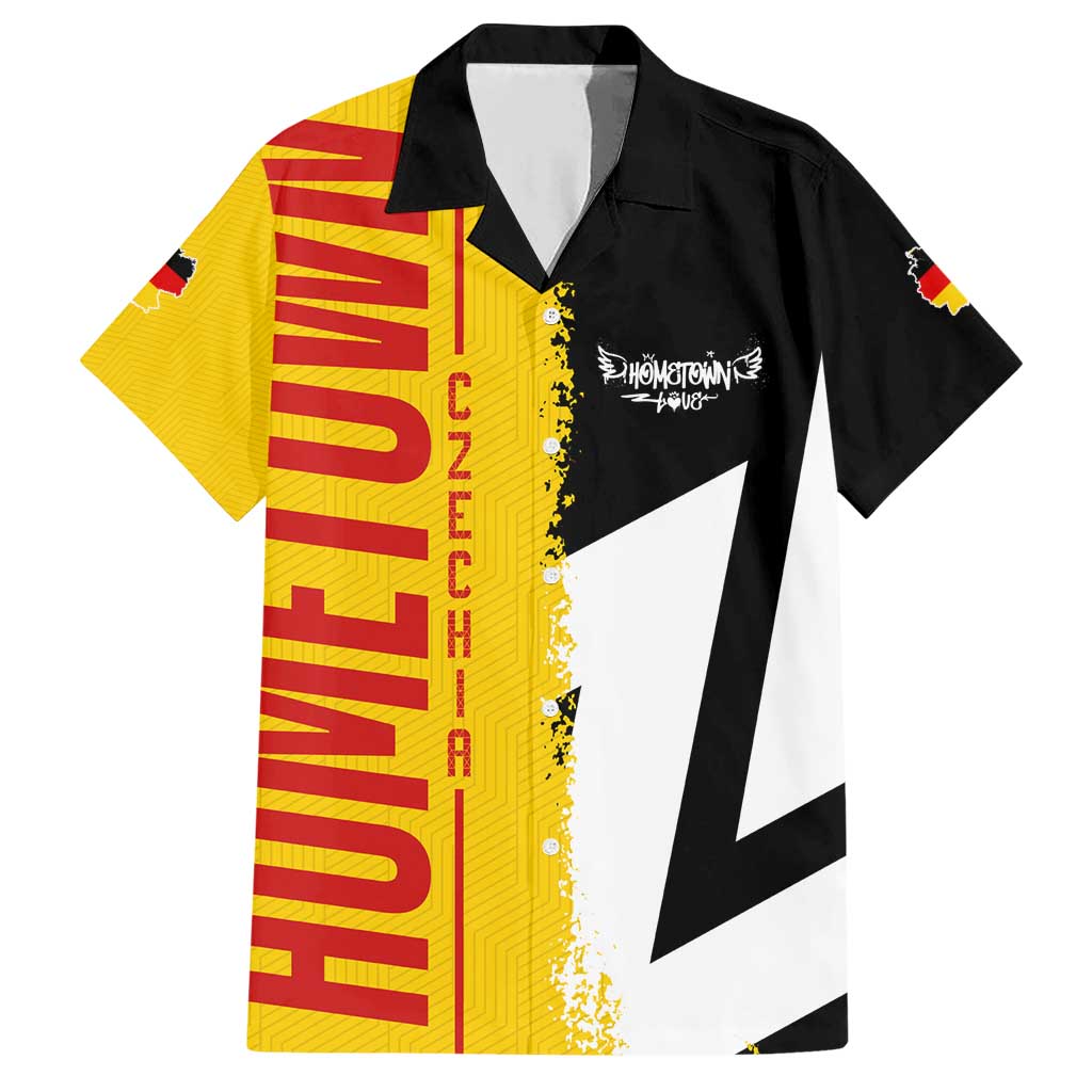 Hometown Germany Family Matching Short Sleeve Bodycon Dress and Hawaiian Shirt Flag and Map - Wonder Print Shop