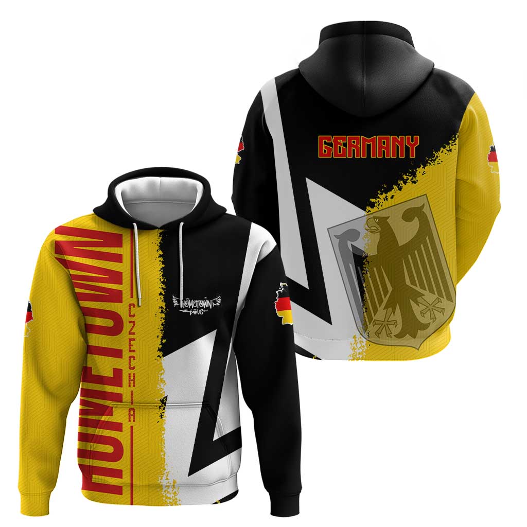 Hometown Germany Hoodie Flag and Map - Wonder Print Shop