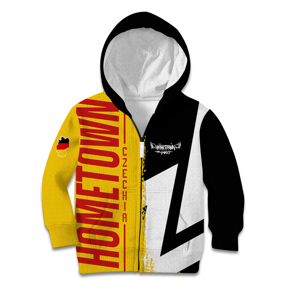 Hometown Germany Kid Hoodie Flag and Map - Wonder Print Shop