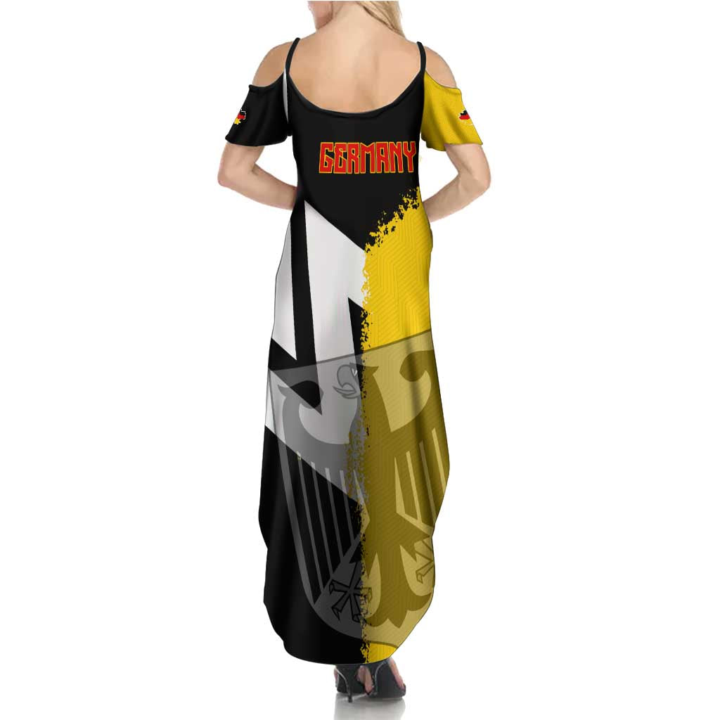 Hometown Germany Summer Maxi Dress Flag and Map - Wonder Print Shop