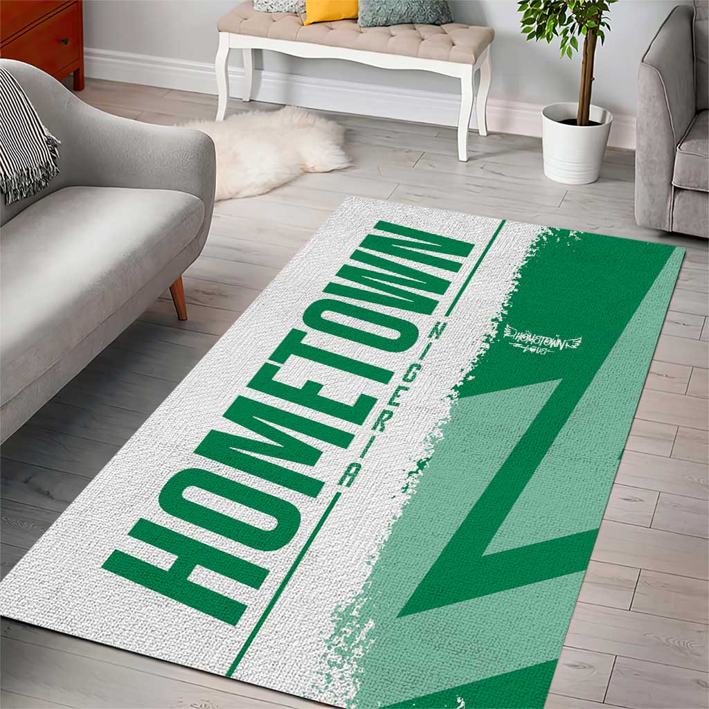 Hometown Nigeria Area Rug Flag and Map - Wonder Print Shop