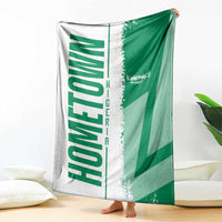 Hometown Nigeria Blanket Flag and Map