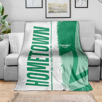 Hometown Nigeria Blanket Flag and Map