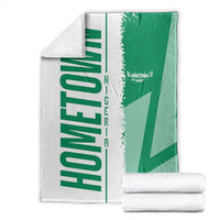 Hometown Nigeria Blanket Flag and Map