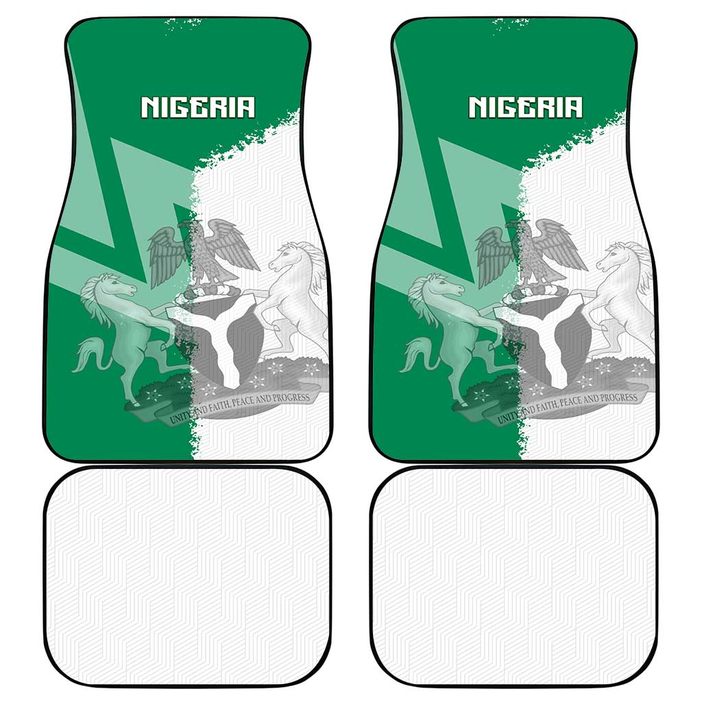Hometown Nigeria Car Mats Flag and Map - Wonder Print Shop