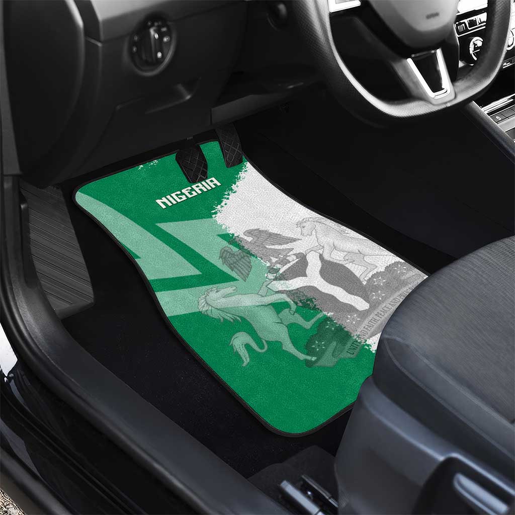 Hometown Nigeria Car Mats Flag and Map - Wonder Print Shop