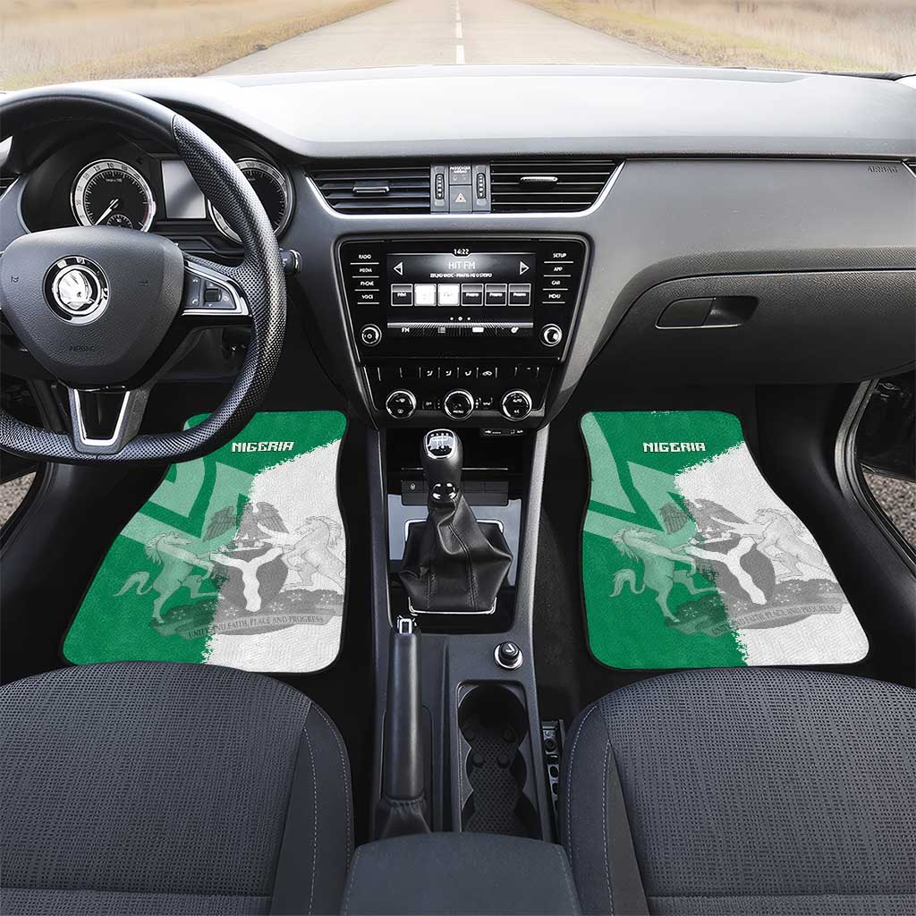 Hometown Nigeria Car Mats Flag and Map - Wonder Print Shop