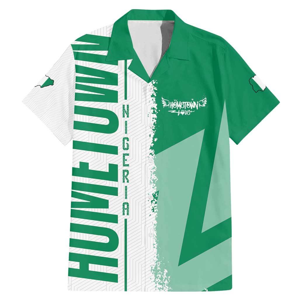 Hometown Nigeria Family Matching Mermaid Dress and Hawaiian Shirt Flag and Map - Wonder Print Shop