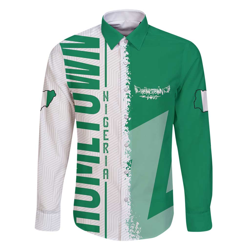 Hometown Nigeria Family Matching Off Shoulder Maxi Dress and Hawaiian Shirt Flag and Map - Wonder Print Shop