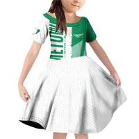 Hometown Nigeria Family Matching Off Shoulder Short Dress and Hawaiian Shirt Flag and Map - Wonder Print Shop