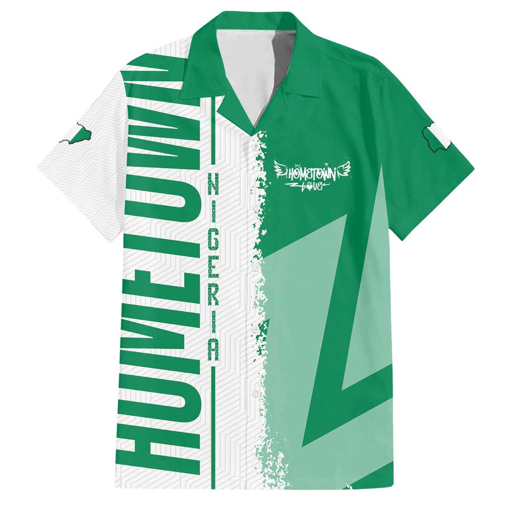 Hometown Nigeria Family Matching Summer Maxi Dress and Hawaiian Shirt Flag and Map - Wonder Print Shop