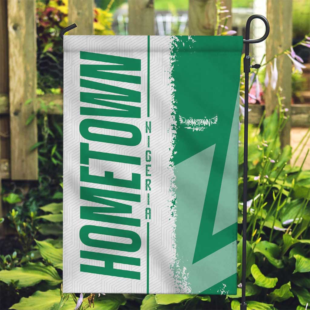 Hometown Nigeria Garden Flag Flag and Map - Wonder Print Shop