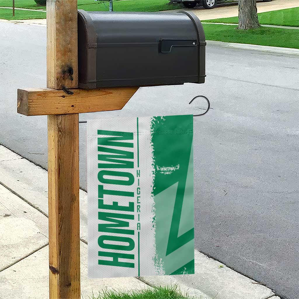 Hometown Nigeria Garden Flag Flag and Map - Wonder Print Shop