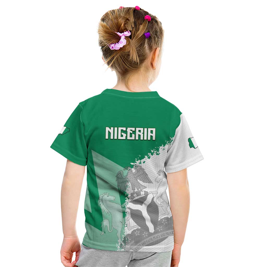 Hometown Nigeria Kid T Shirt Flag and Map - Wonder Print Shop
