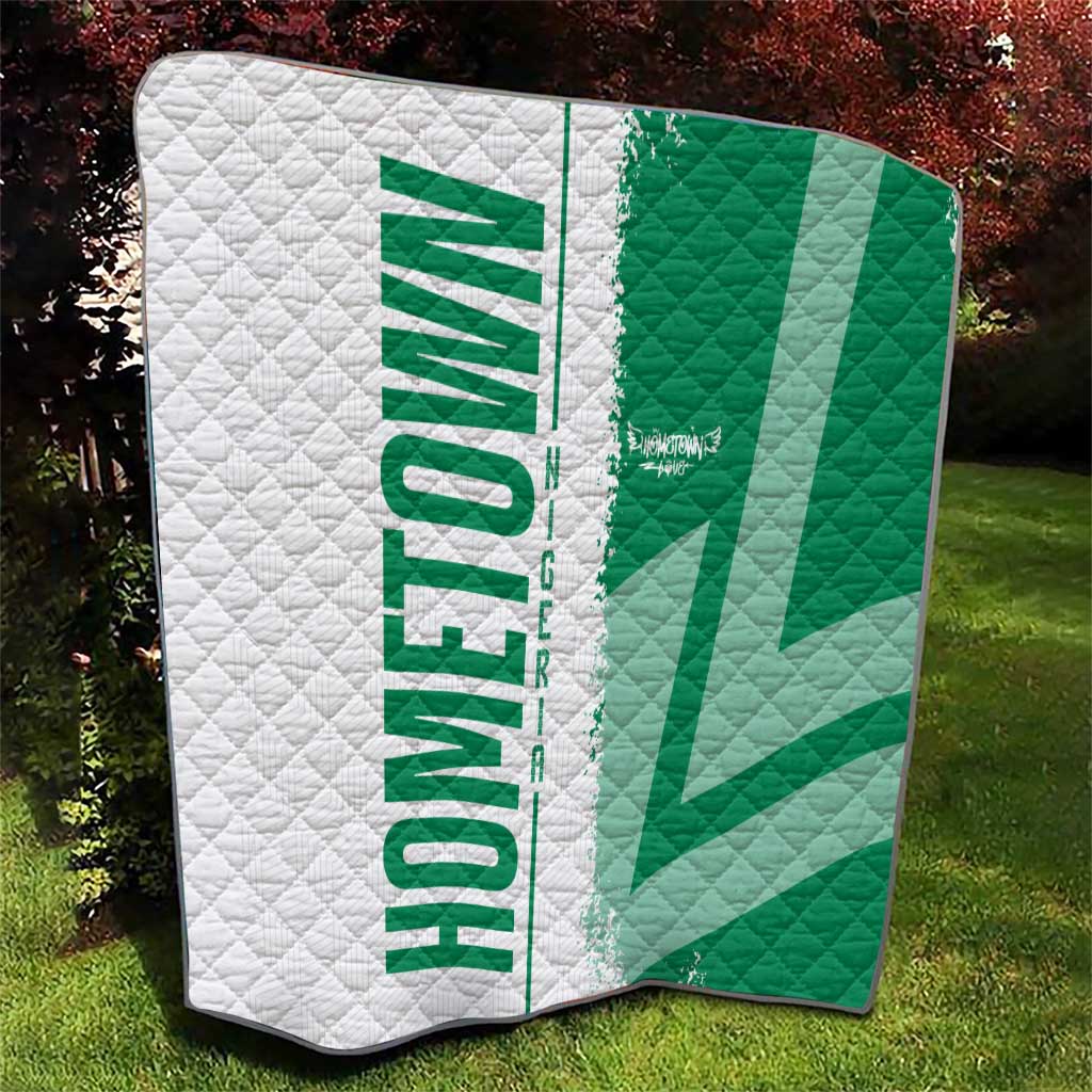 Hometown Nigeria Quilt Flag and Map - Wonder Print Shop