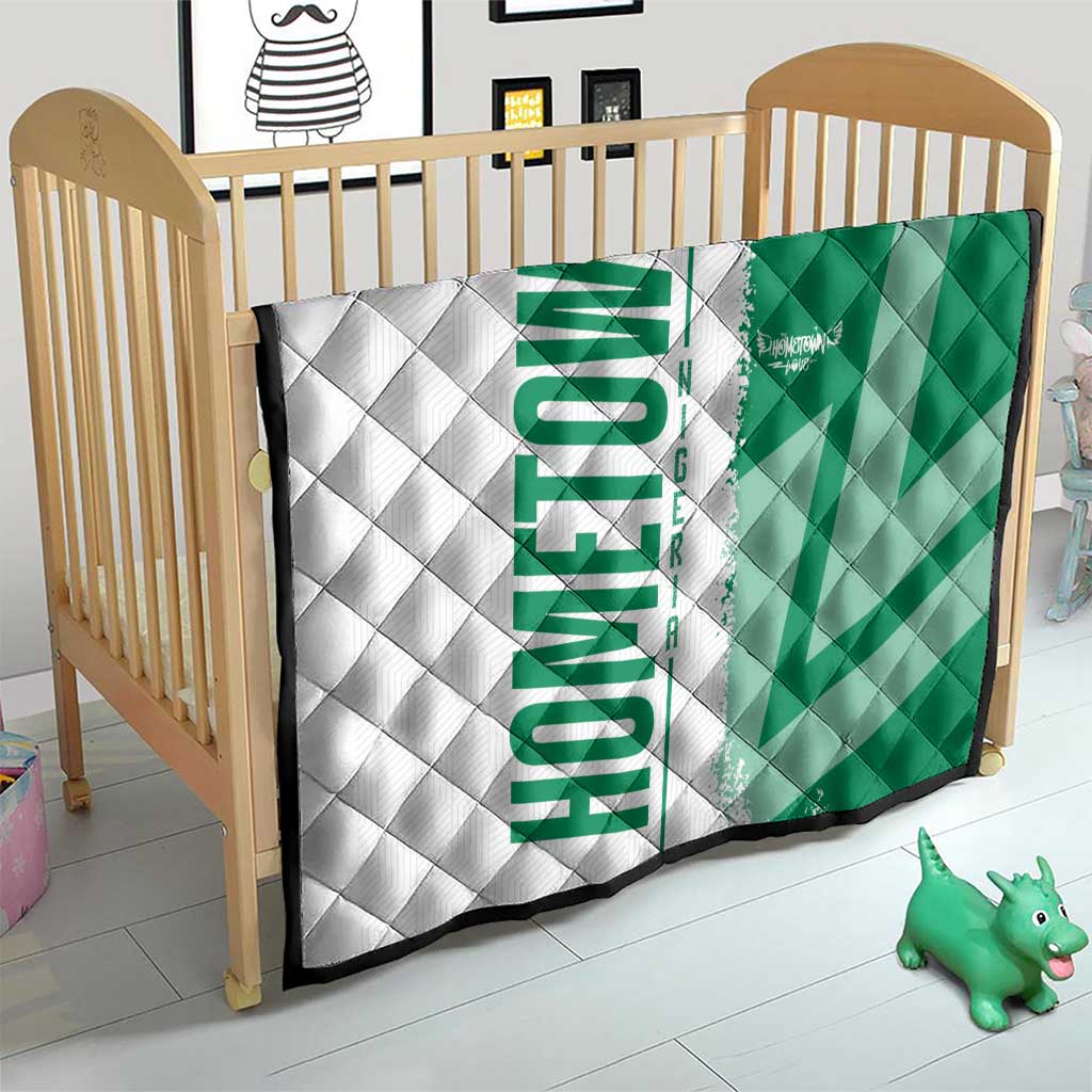 Hometown Nigeria Quilt Flag and Map - Wonder Print Shop