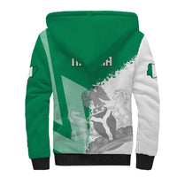 Hometown Nigeria Sherpa Hoodie Flag and Map - Wonder Print Shop
