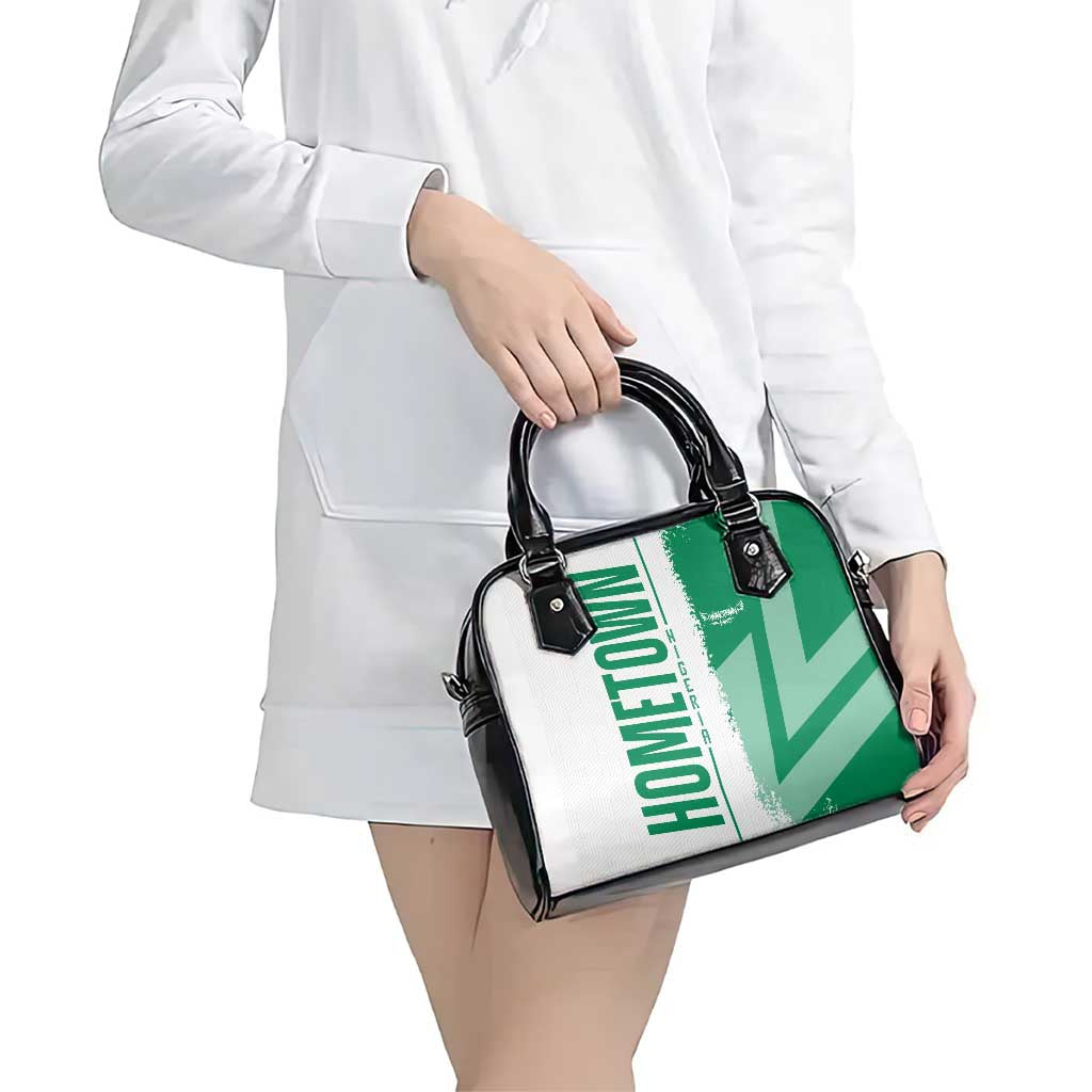 Hometown Nigeria Shoulder Handbag Flag and Map