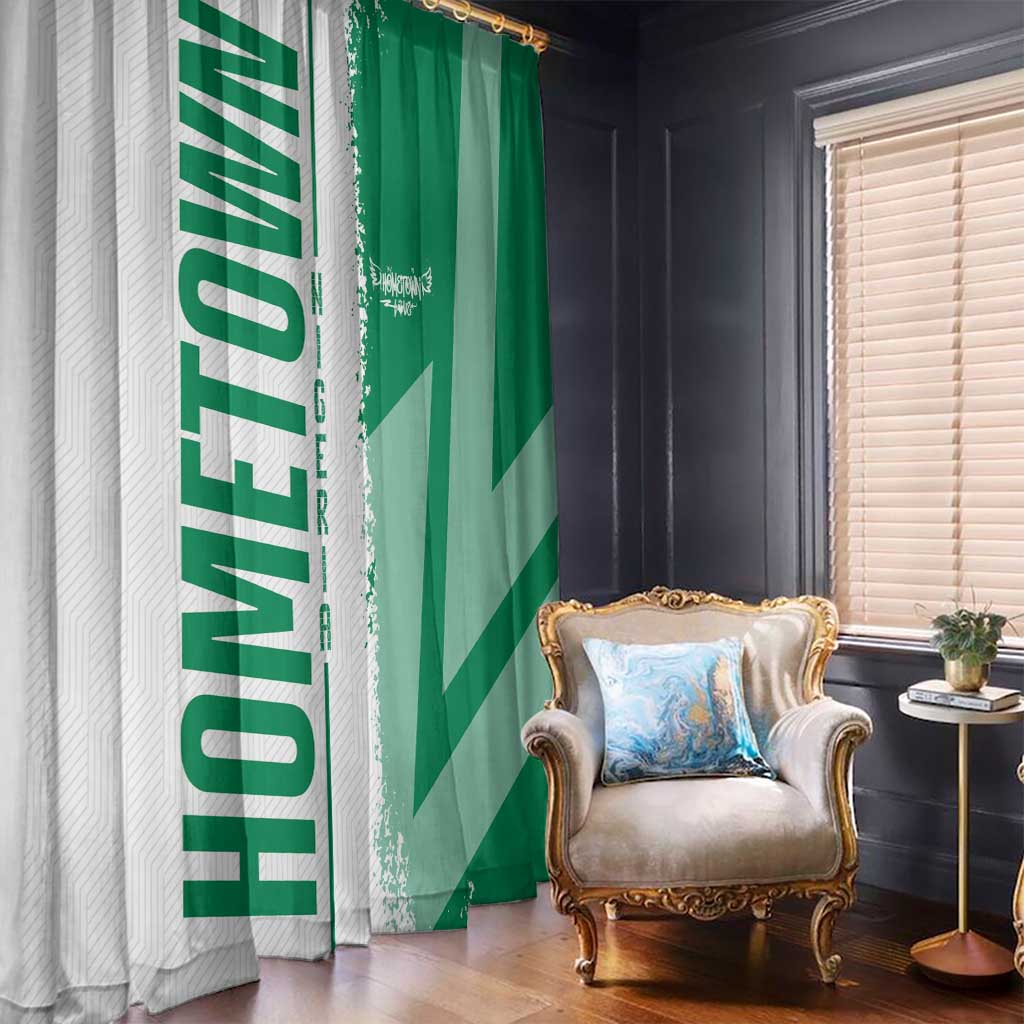 Hometown Nigeria Window Curtain Flag and Map - Wonder Print Shop