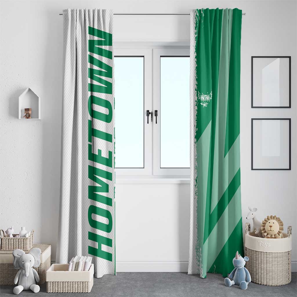 Hometown Nigeria Window Curtain Flag and Map - Wonder Print Shop