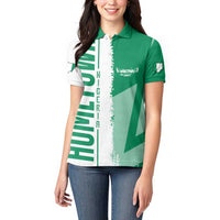 Hometown Nigeria Women Polo Shirt Flag and Map - Wonder Print Shop