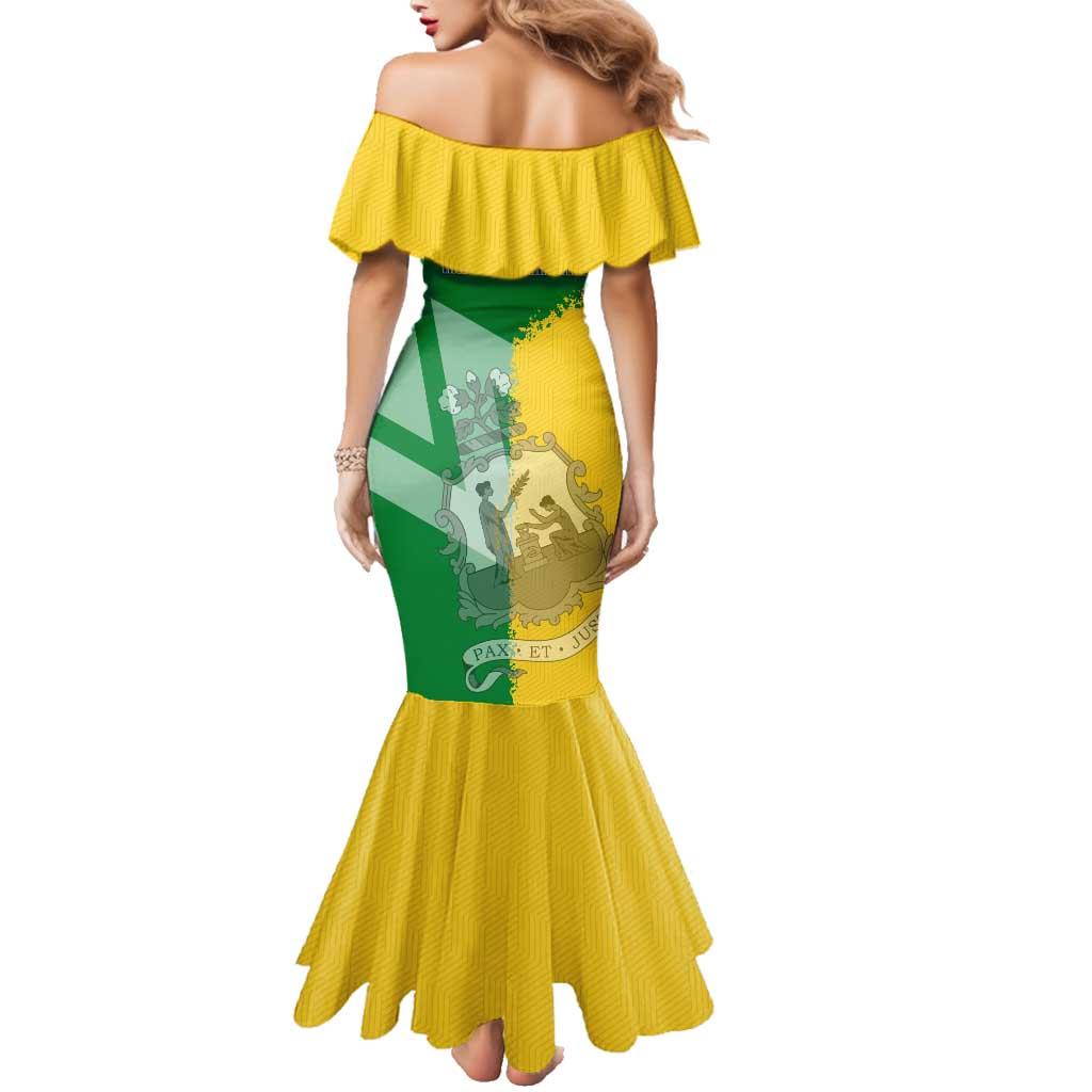 Hometown Saint Vincent and the Grenadines Family Matching Mermaid Dress and Hawaiian Shirt Flag and Map - Wonder Print Shop