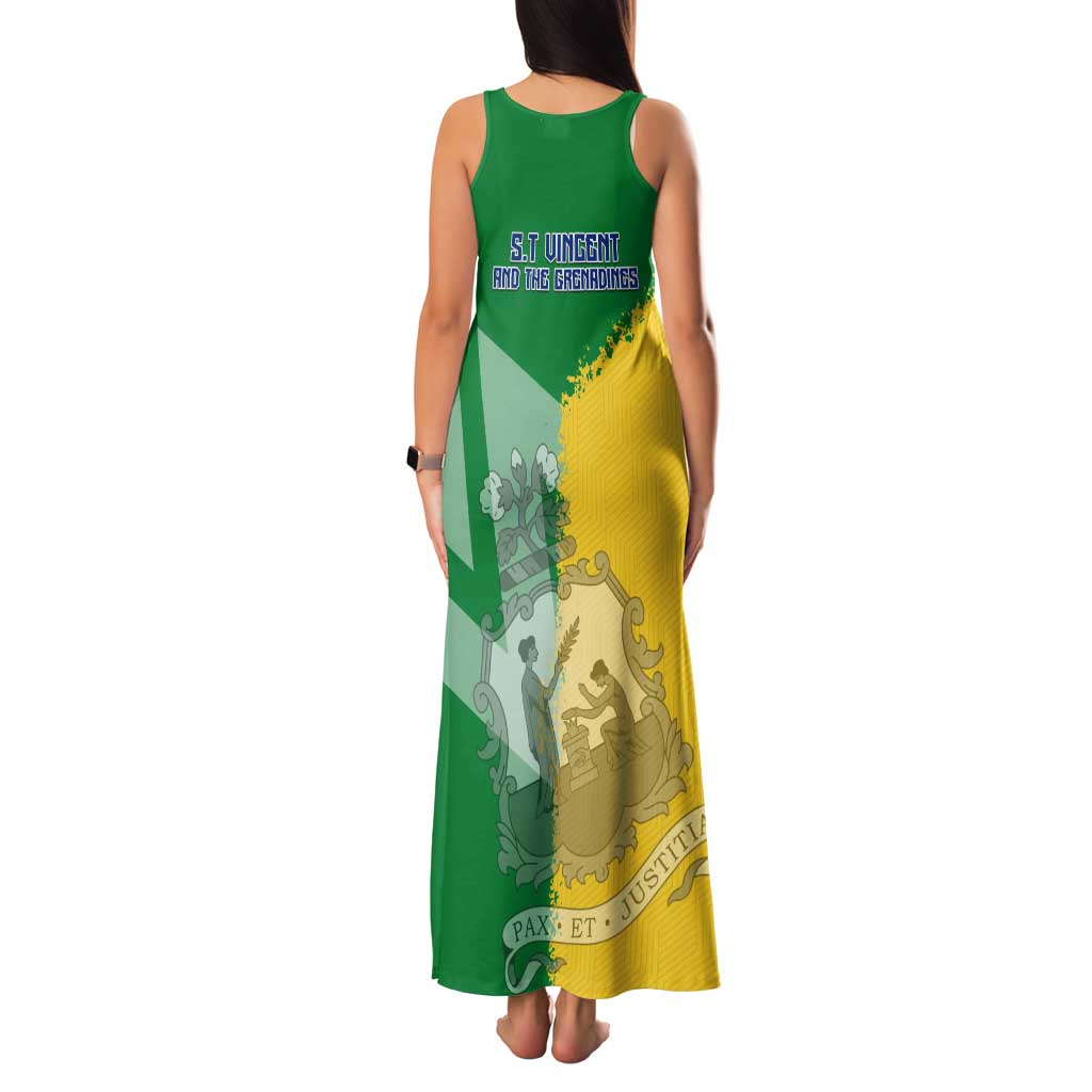 Hometown Saint Vincent and the Grenadines Family Matching Tank Maxi Dress and Hawaiian Shirt Flag and Map - Wonder Print Shop