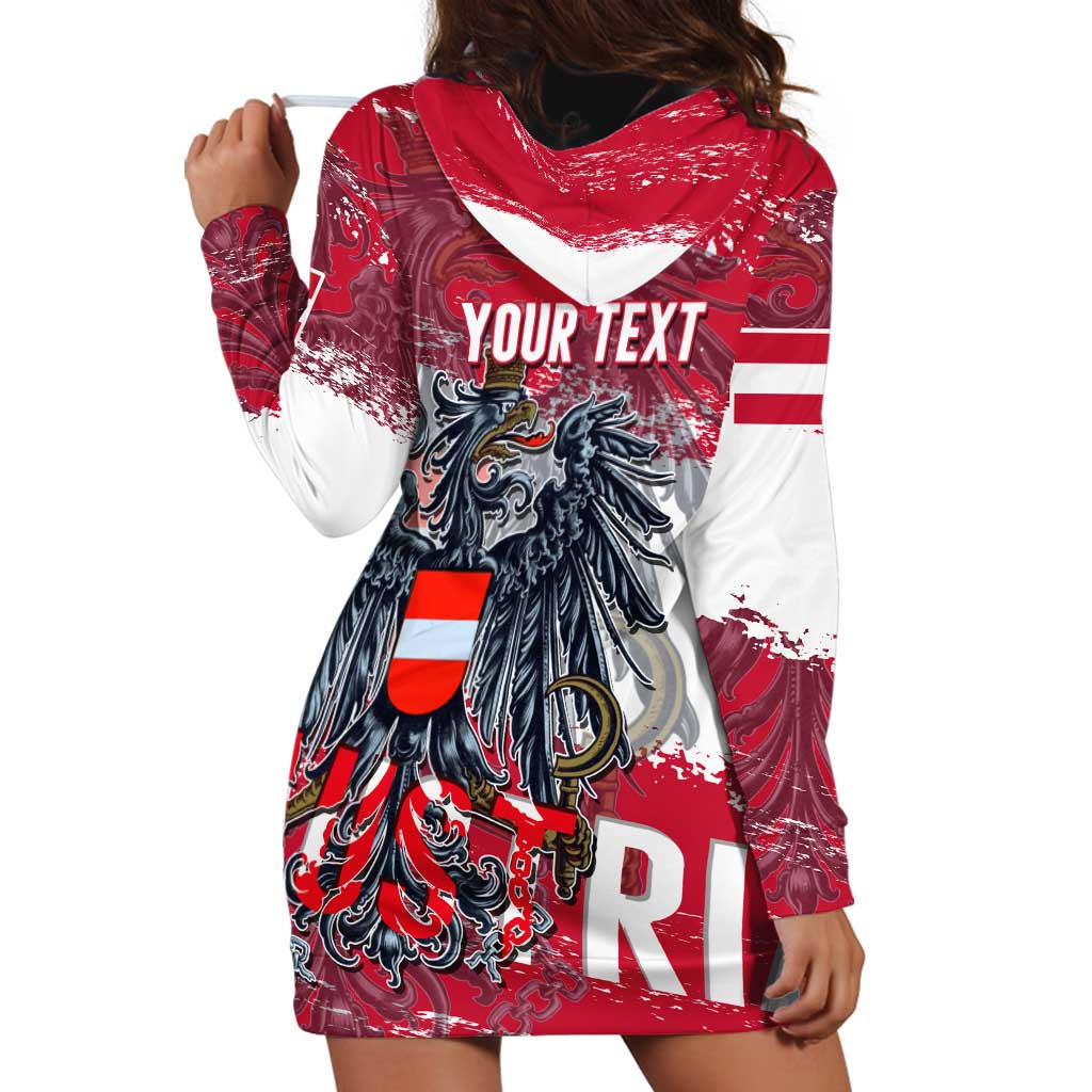 Personalized Coat Of Arms Austria Hoodie Dress Grunge Style - Wonder Print Shop