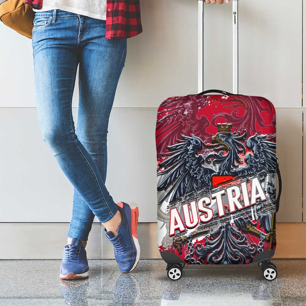 Coat Of Arms Austria Luggage Cover Grunge Style - Wonder Print Shop
