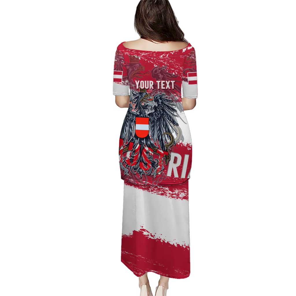 Personalized Coat Of Arms Austria Puletasi Grunge Style - Wonder Print Shop