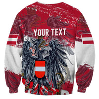 Personalized Coat Of Arms Austria Sweatshirt Grunge Style - Wonder Print Shop