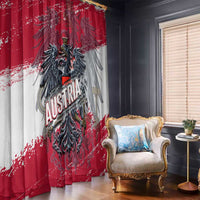 Coat Of Arms Austria Window Curtain Grunge Style - Wonder Print Shop