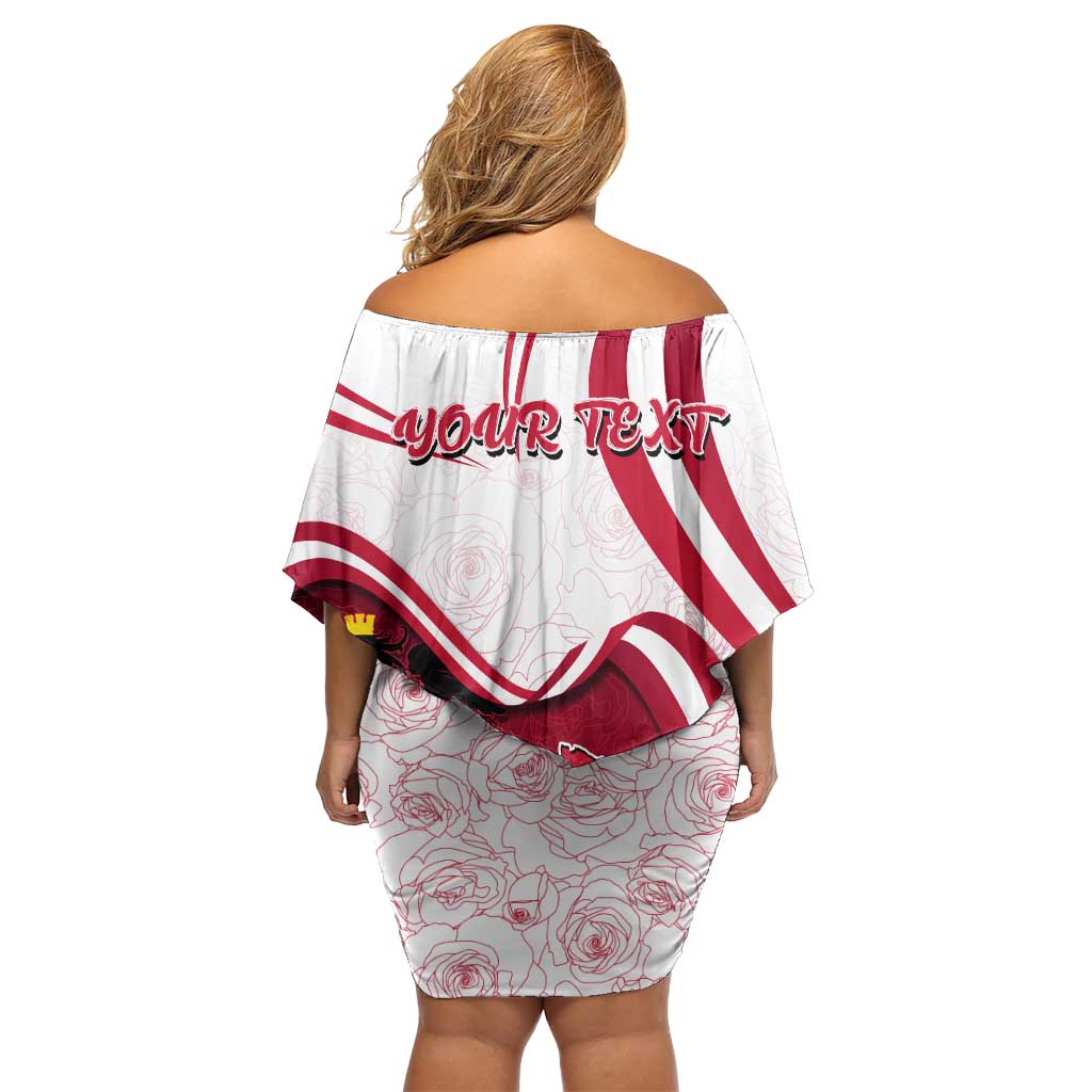 Personalized Austria In My Heart Family Matching Off Shoulder Short Dress and Hawaiian Shirt Osterreich Map Flag - Wonder Print Shop