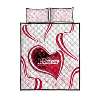 Austria In My Heart Quilt Bed Set Osterreich Map Flag - Wonder Print Shop