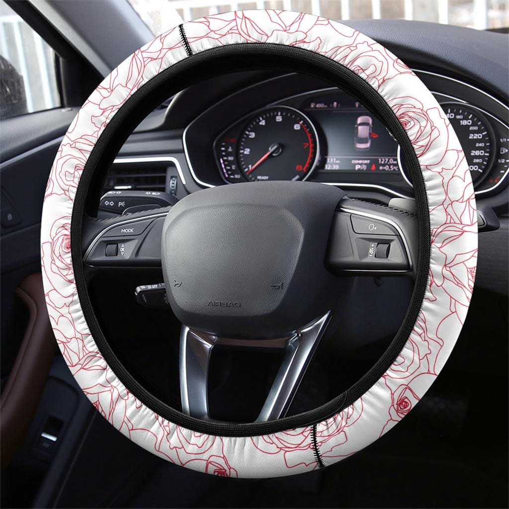 Austria In My Heart Steering Wheel Cover Osterreich Map Flag - Wonder Print Shop
