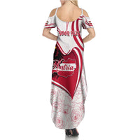 Personalized Austria In My Heart Summer Maxi Dress Osterreich Map Flag - Wonder Print Shop