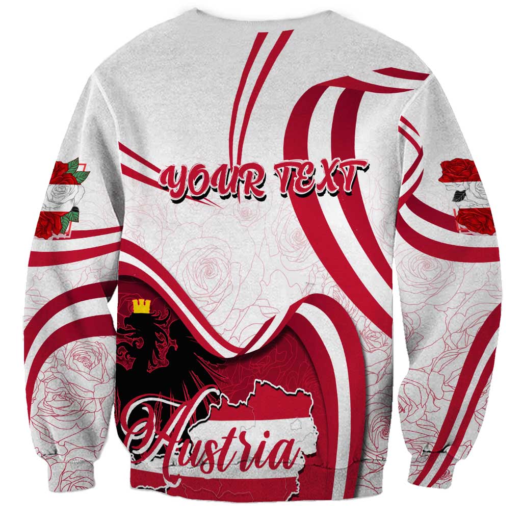 Personalized Austria In My Heart Sweatshirt Osterreich Map Flag - Wonder Print Shop