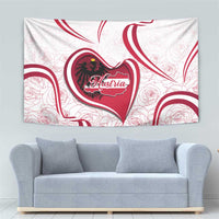 Austria In My Heart Tapestry Osterreich Map Flag - Wonder Print Shop