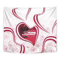 Austria In My Heart Tapestry Osterreich Map Flag - Wonder Print Shop
