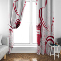 Austria In My Heart Window Curtain Osterreich Map Flag - Wonder Print Shop