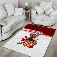 Croatia Area Rug Vintage Coat Of Arms - Wonder Print Shop