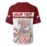 Personalized Croatia Baseball Jersey Vintage Coat Of Arms - Wonder Print Shop