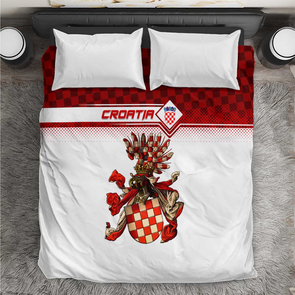 Croatia Bedding Set Vintage Coat Of Arms - Wonder Print Shop
