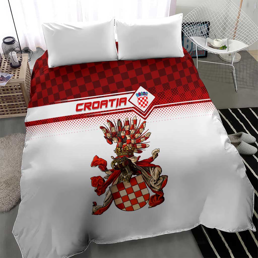Croatia Bedding Set Vintage Coat Of Arms - Wonder Print Shop