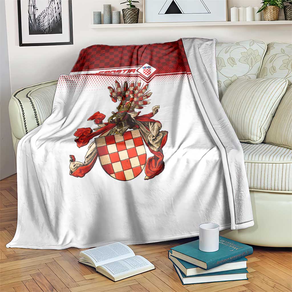 Croatia Blanket Vintage Coat Of Arms