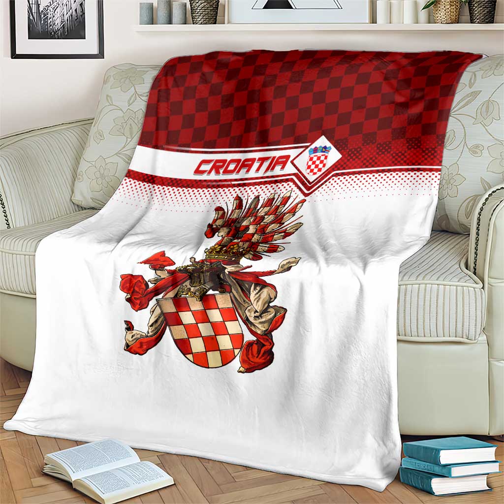 Croatia Blanket Vintage Coat Of Arms
